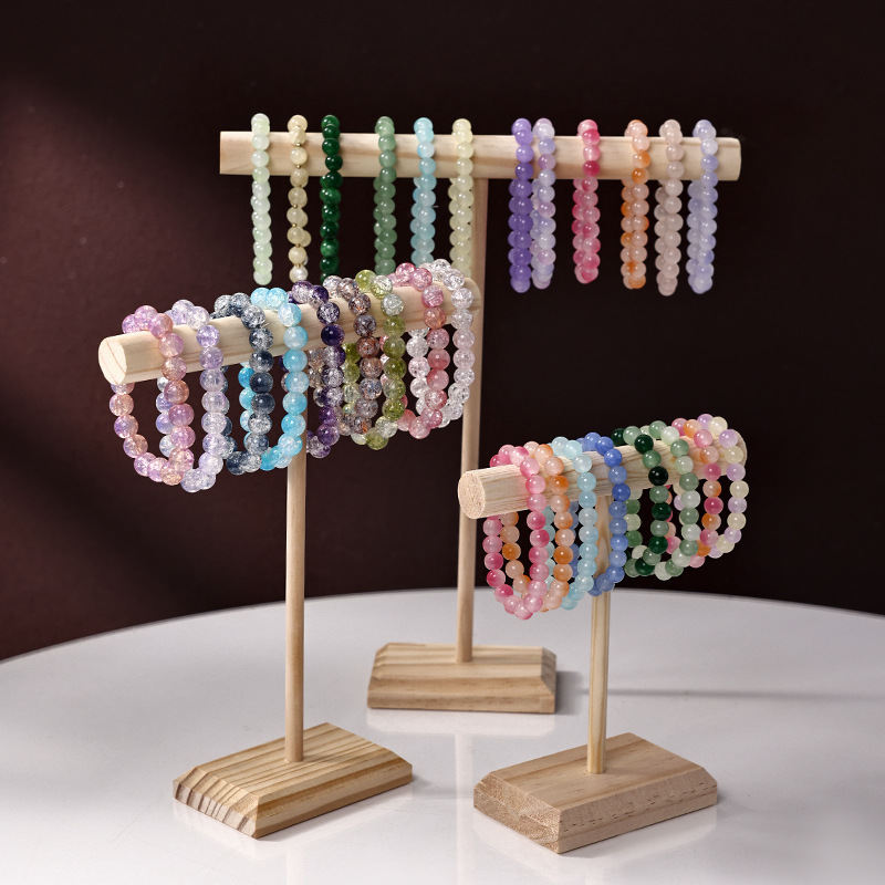 Earrings Hair Band Accessories Wooden Bracelet Display Stand