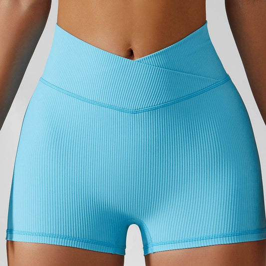 Summer Hip Lift Yoga Shorts High Waist Girls Outer Wear