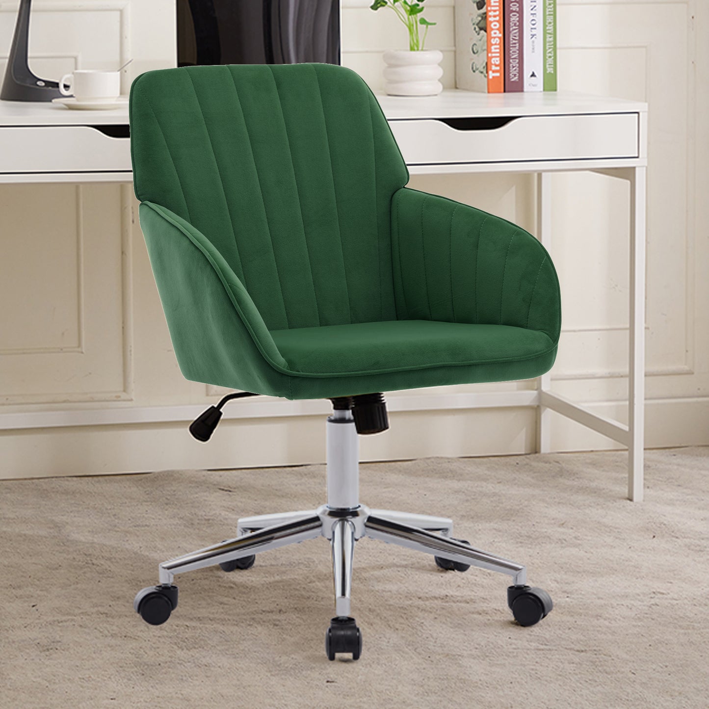 TY Adjustable Office Chair, Home Bedroom, Ergonomic Swivel Chair, Backrest Seat, Comfortable For Long Sitting
