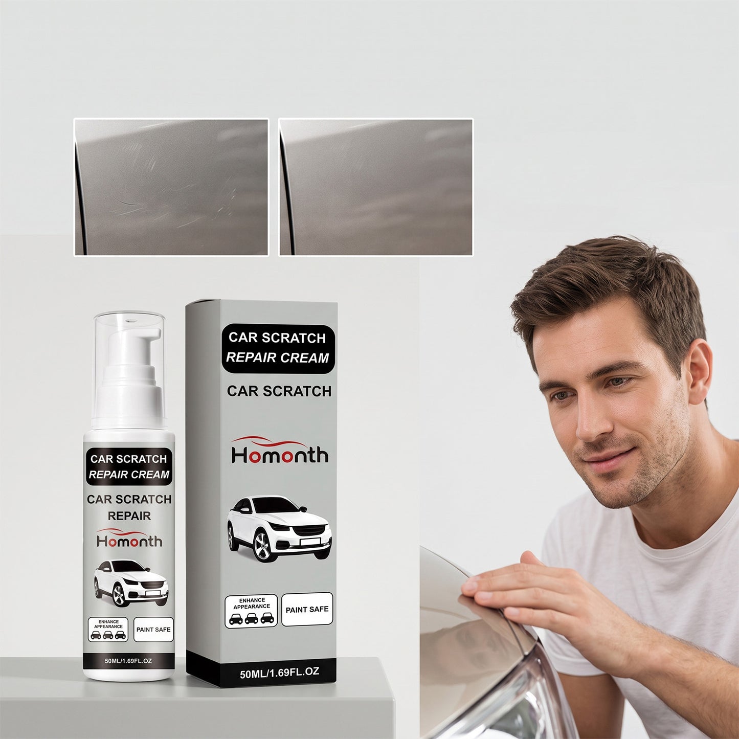 Car Scratch Care Cream Repairs Car Surface Scratches Car Paint Daily Beauty Renovation Shiny