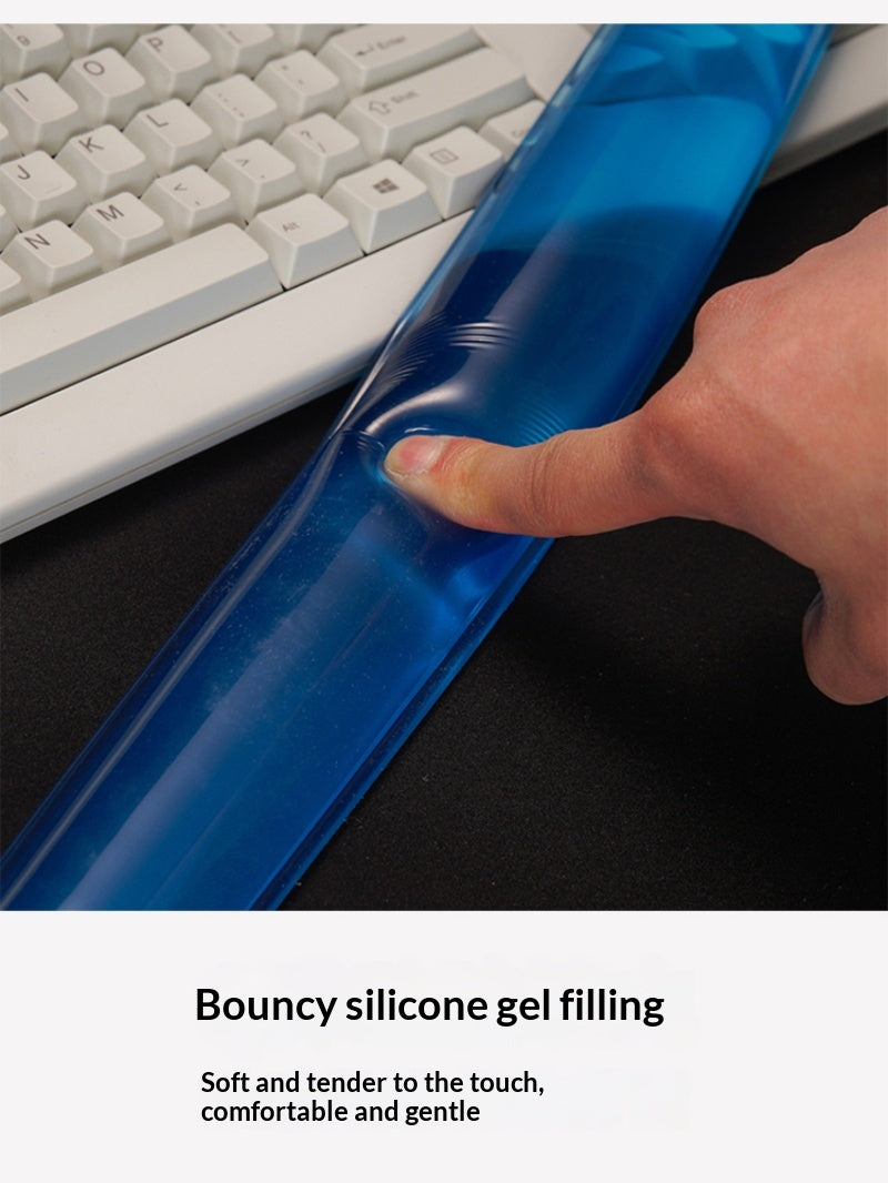Transparent Silicone Keyboard Wrist Rest, Computer Mouse Pad, Creative And Comfortable Wrist Support
