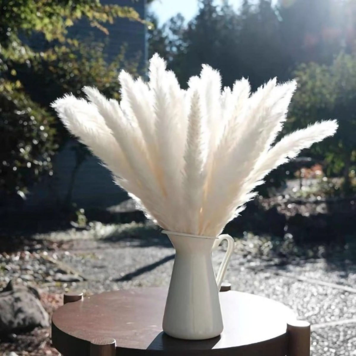 20-Piece White Pampas Grass Decoration Set, Dried Pampas Grass Stalks, Dried Flower Set For Home Decor And Party Accessories