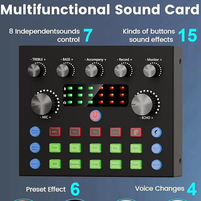 Condenser Microphone V8S Equipment With Voice Converter Suit