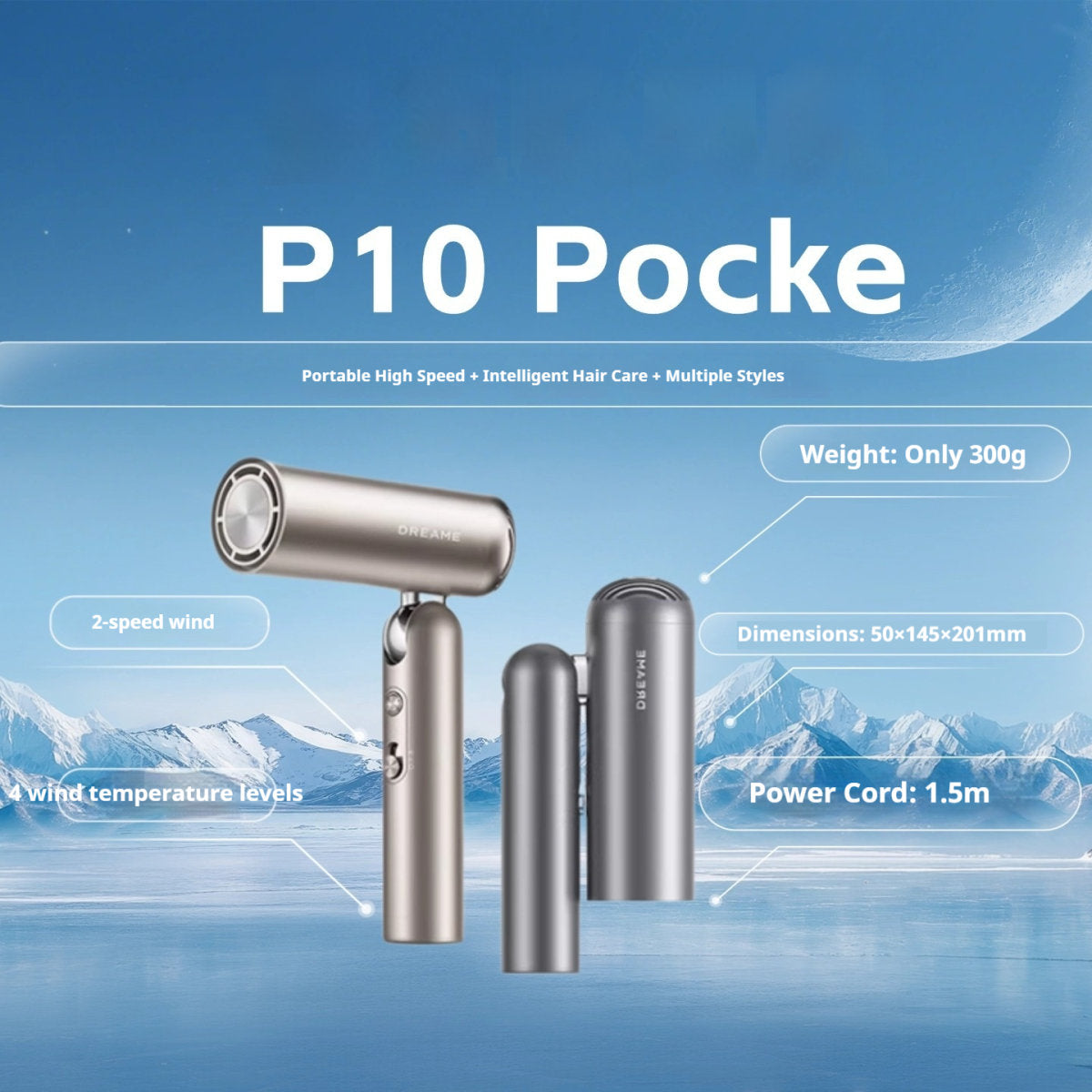 Portable Folding Mini High-Speed Pocket Hair Dryer