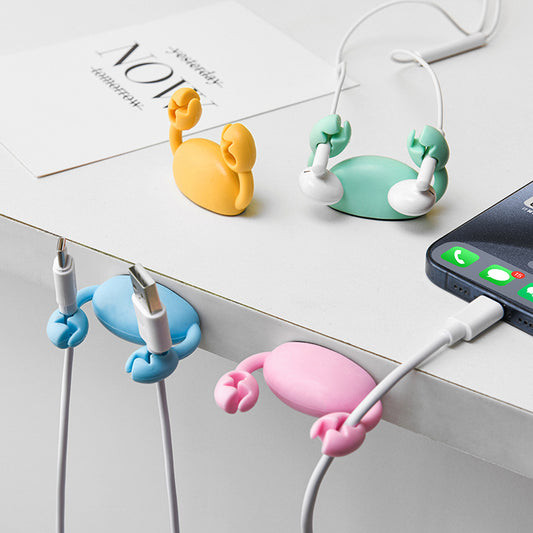 Cartoon Crab Cord Manager Mobile Phone Charging Cable