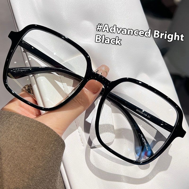 Facial Non-makeup Gadget Black Oversized Glasses With Myopia