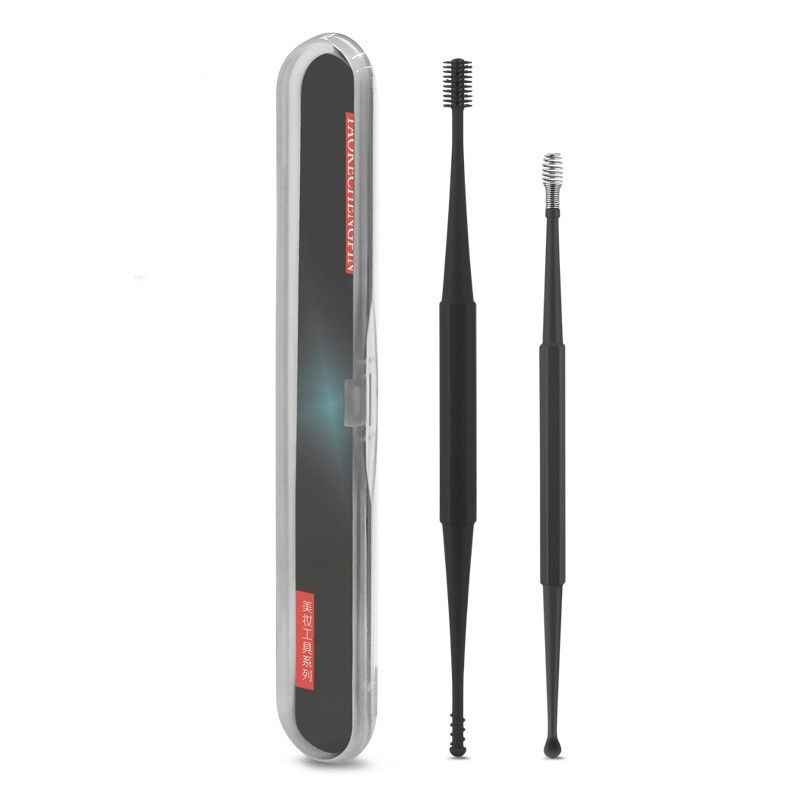 Ear Picking Tools Double-headed Silicone Ear Pick Spiral Massage Ear Pick