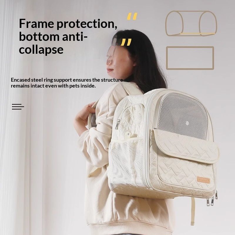 Cat Carrier Space Capsule Lightweight Portable Handheld Backpack Breathable Pet Bag For Outings