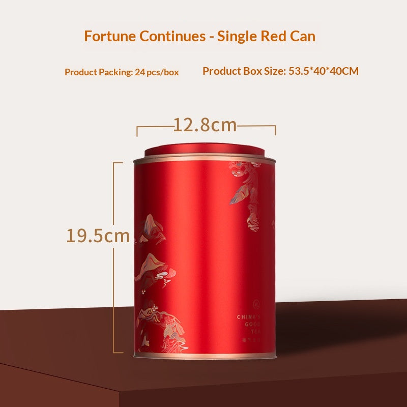 Round Tinplate Empty Can, Large-sized Tea Storage Can With Airtight Seal