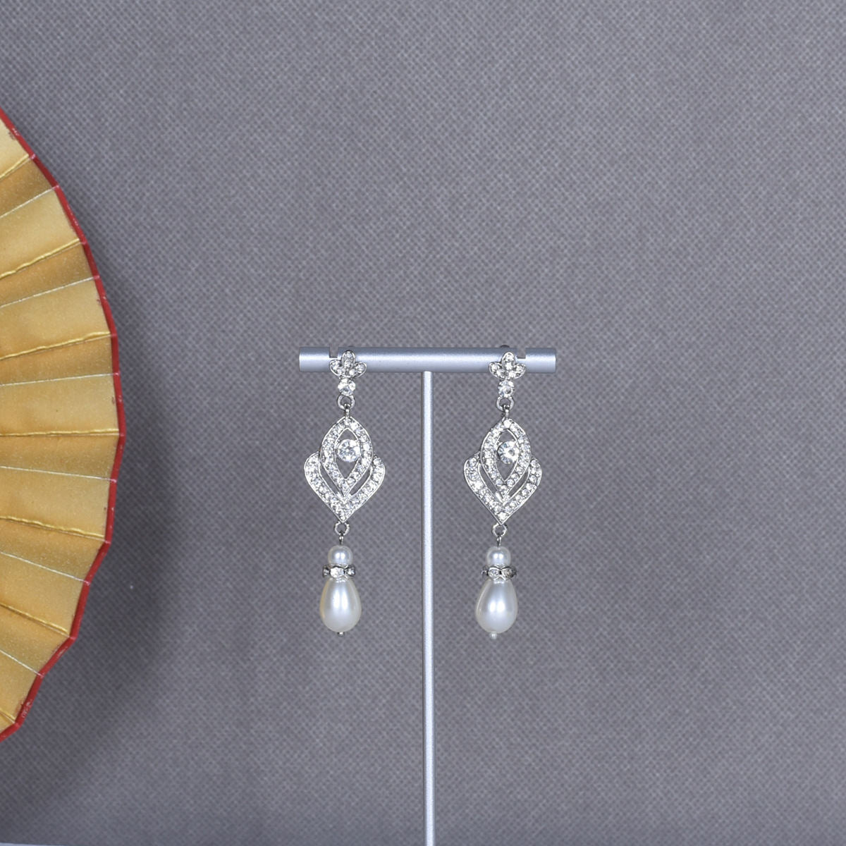 French Court Rhinestone Pearl Wedding Accessories