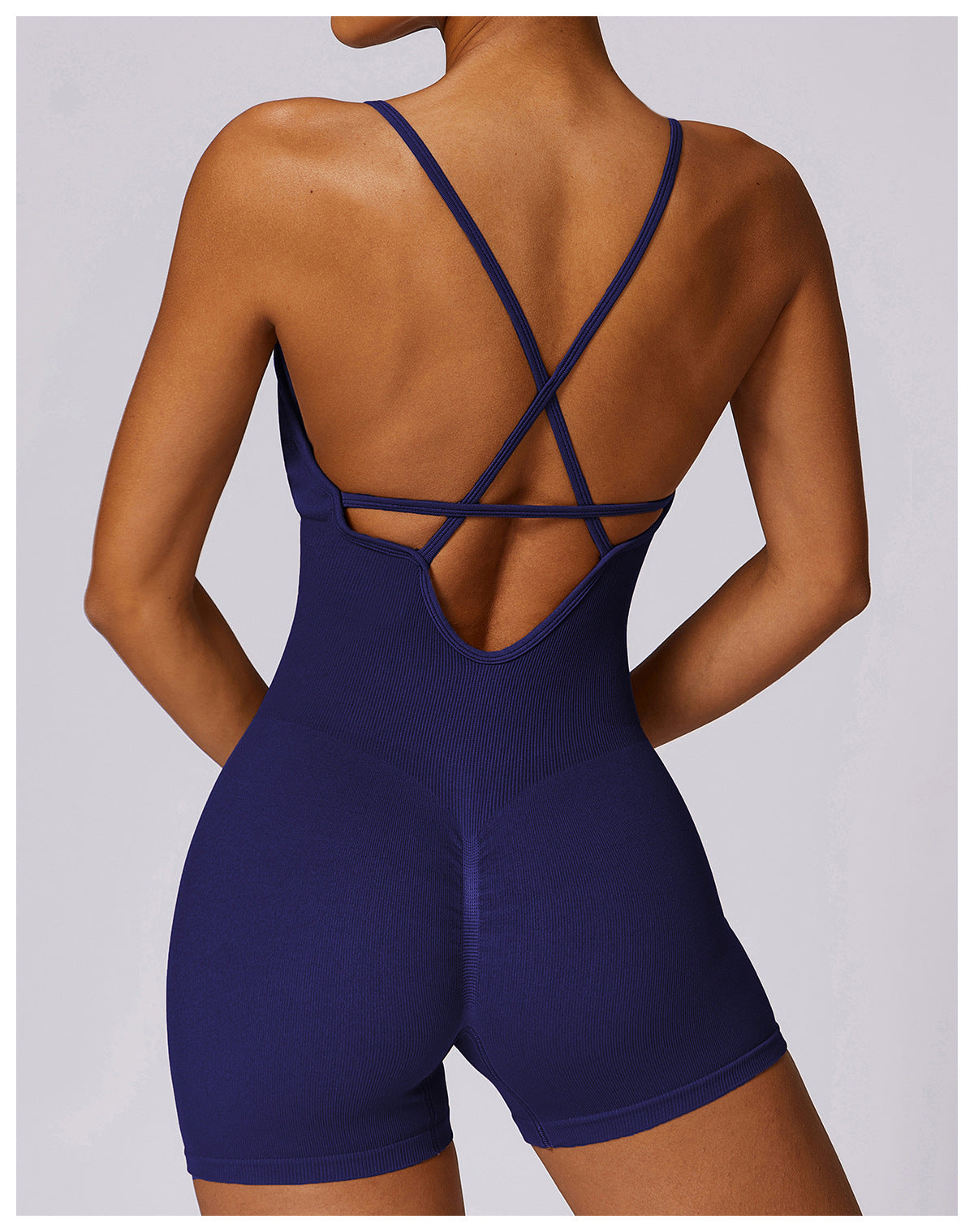 Fitness Seamless Beauty Back Yoga Jumpsuit Sports One-piece