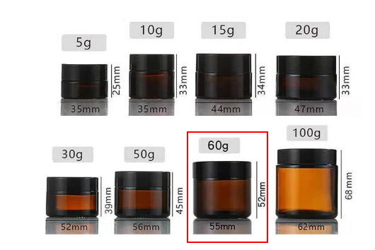Amber Glass Cream Jar For Light-sensitive Products