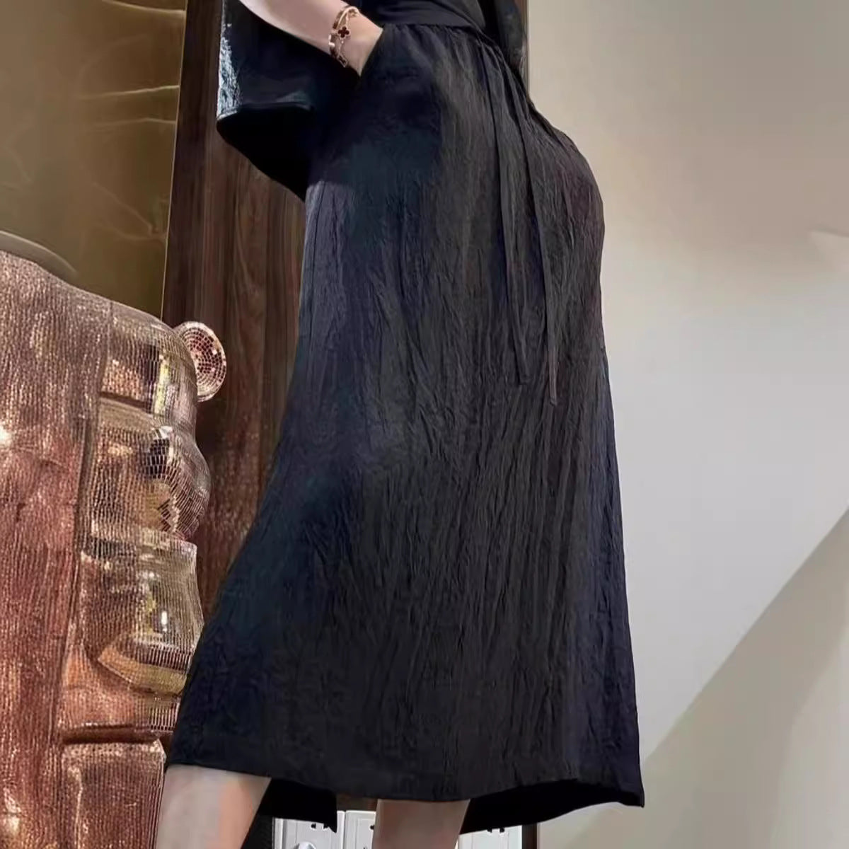 Acetate Satin A-line Skirt Womens Summer New Arrival