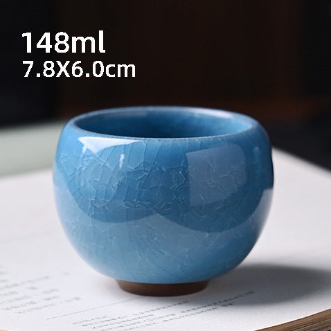 Ice Flower Dragon Egg Tea Bowl Always-standing Cup Anti-scald Ceramic Cooling Cup