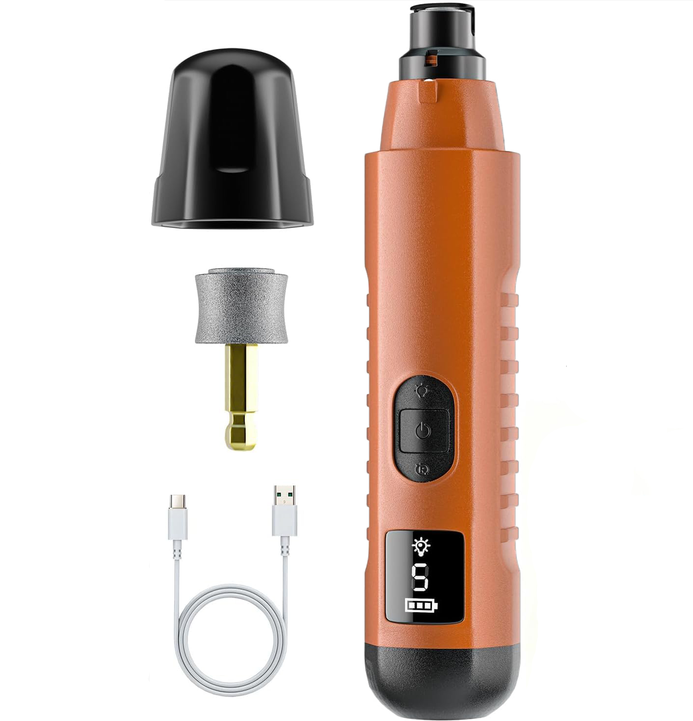 2026 New Silent Groom Pro Dog Nail Grinder, 5-Speed Dog Nail Grinder With Led Light, Quiet Painless Paws Grooming For Small Medium Large Dogs, USB Rechargeable