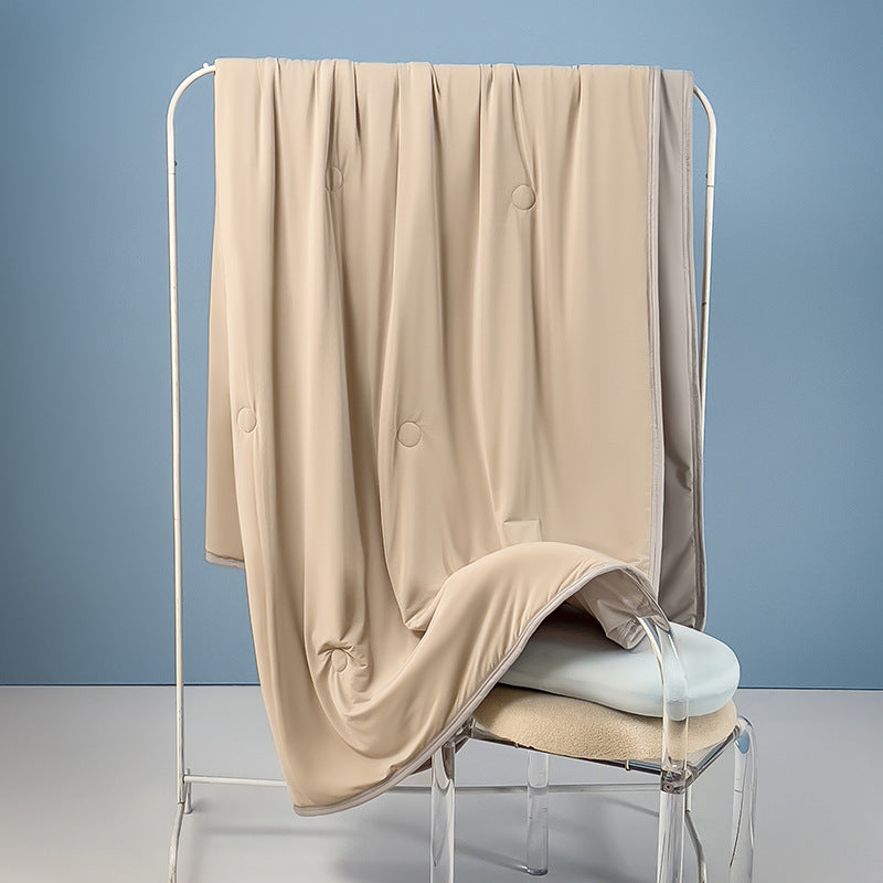 Class A Maternal InfantGrade Cooling Silk Summer Quilt MachineWashable For Single Or Double Beds