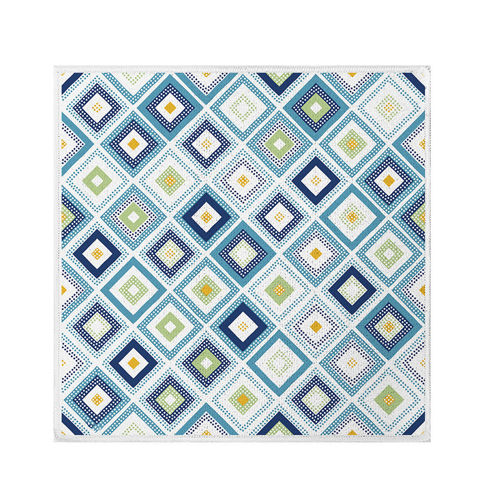 Printed Microfiber Kitchen Cleaning Cloth Small Square Towel