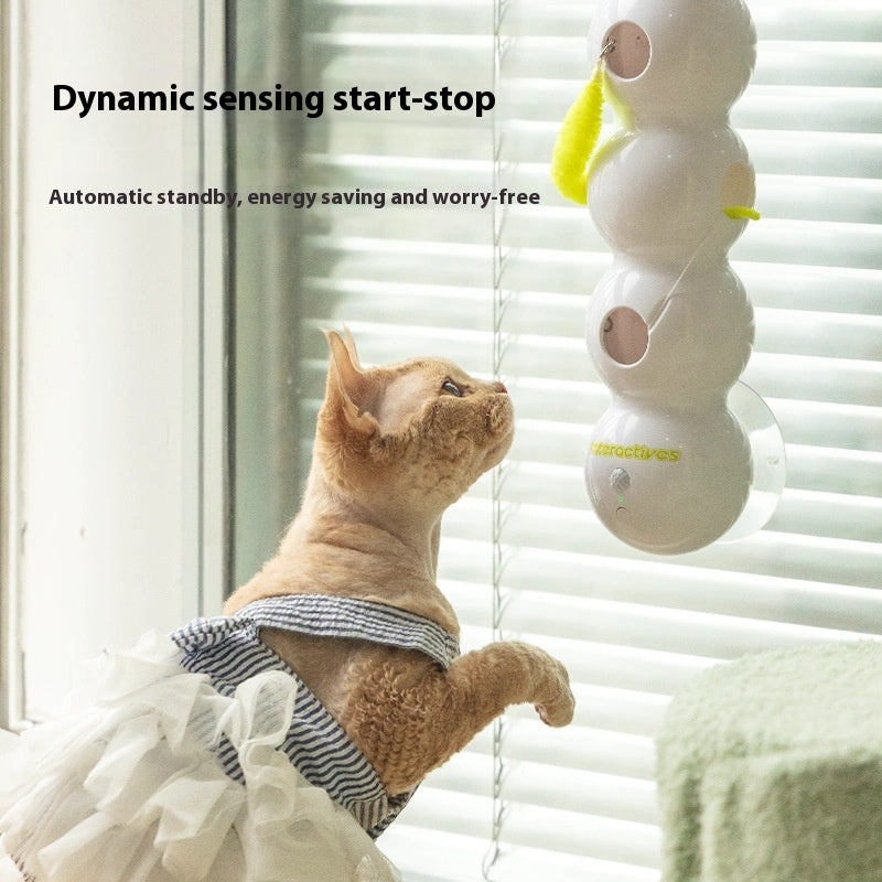 Smart Interactive Cat Toy  With Moving Tail Motion Activated Rechargeable