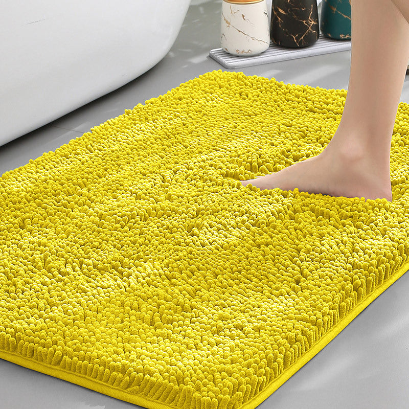 Bathroom Floor Mat, Bath Entrance Water-absorbent Carpet, Chenille Anti-slip Foot Pad