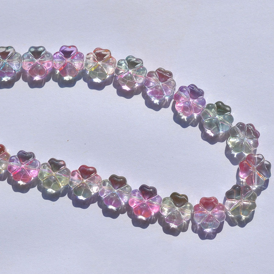 10MM Gradient Color Crystal Glass Scattered Beads Diy Ornament Accessories