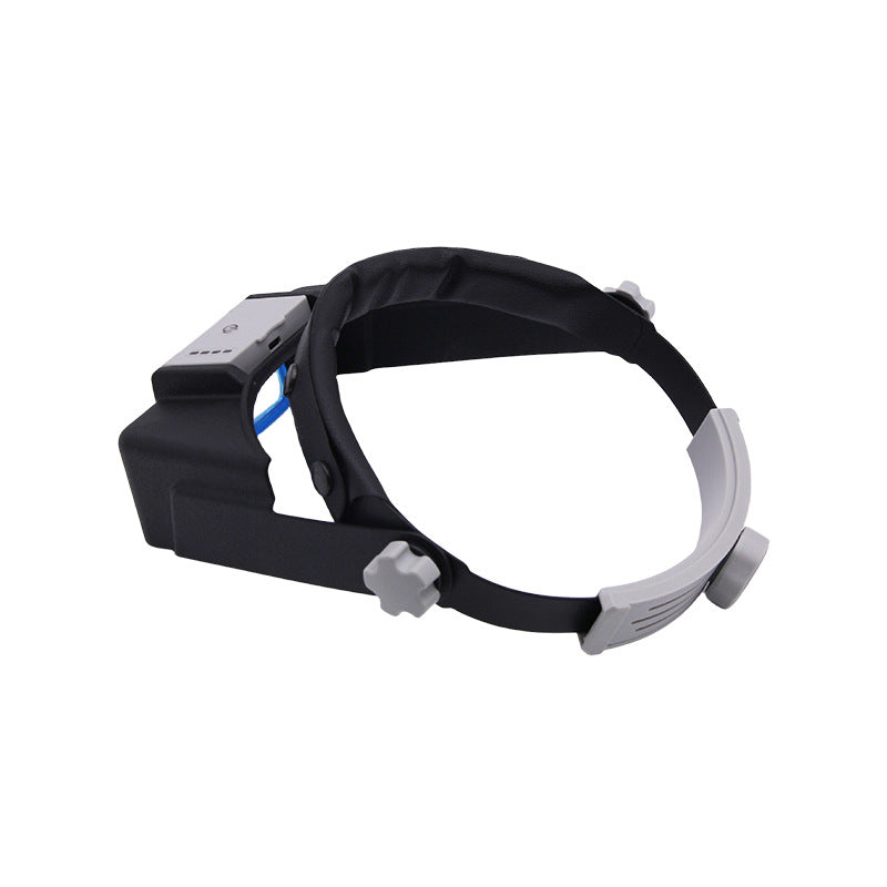 Head-mounted HD Glasses With 4 LED Lights And USB Charging