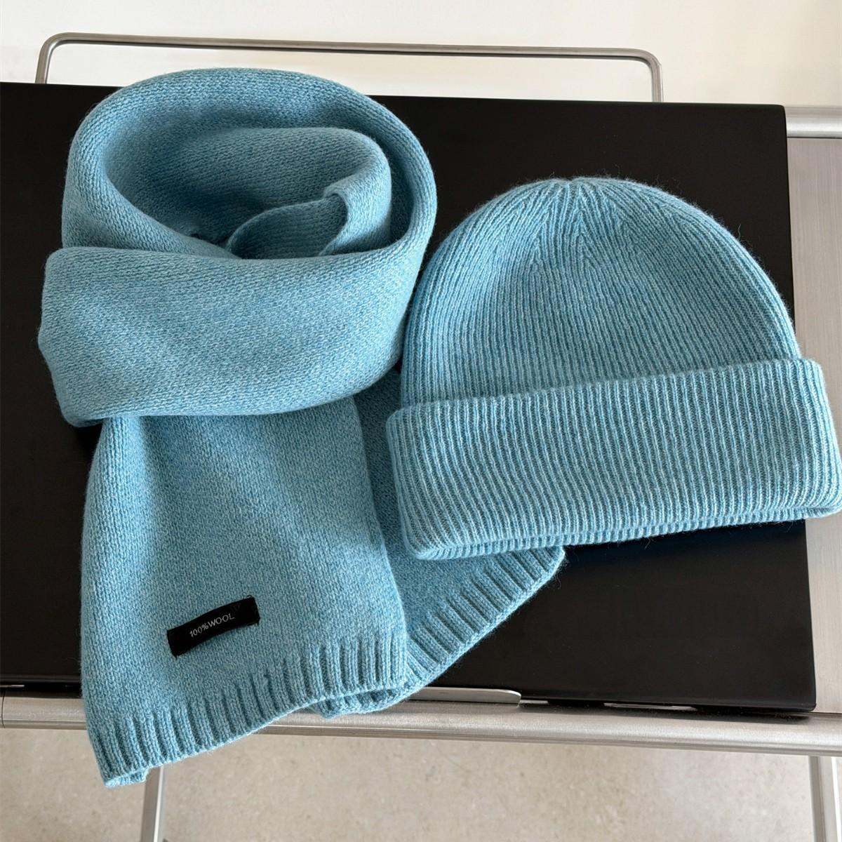 Women's Double Layer Knitted Beanie - Warm Winter Soft Stretchy Hat for Cold Weather Outdoor Activities