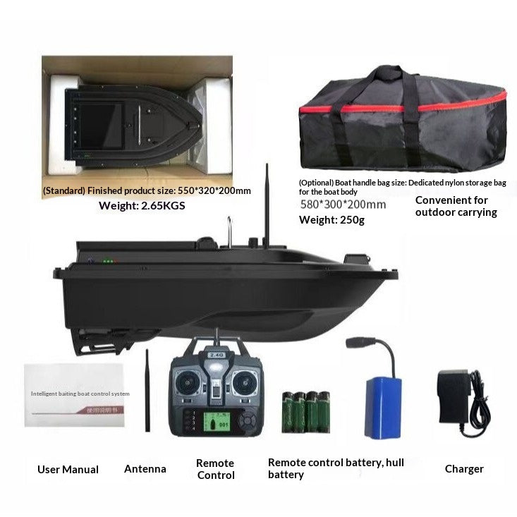 Smart GPS-Positioned, Auto-Return Remote-Controlled Bait Boat
