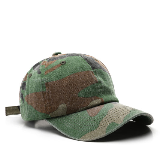 Men's Multi-color Water-washed Adjustable Trendy Style Baseball Cap Suitable For Sun Protection When Going Out, Daily Shopping Outfit, And Outdoor Exploration.