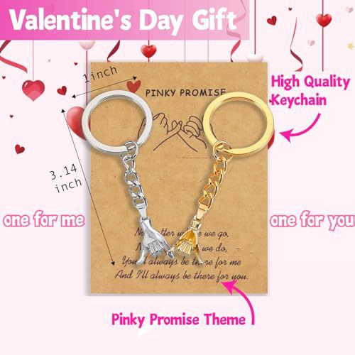 Valentines Day Gift Keychain Hand-in-hand Pendant Keychain