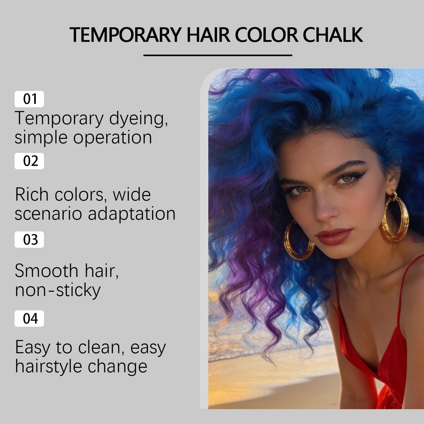 Temporary Hair Color Chalk