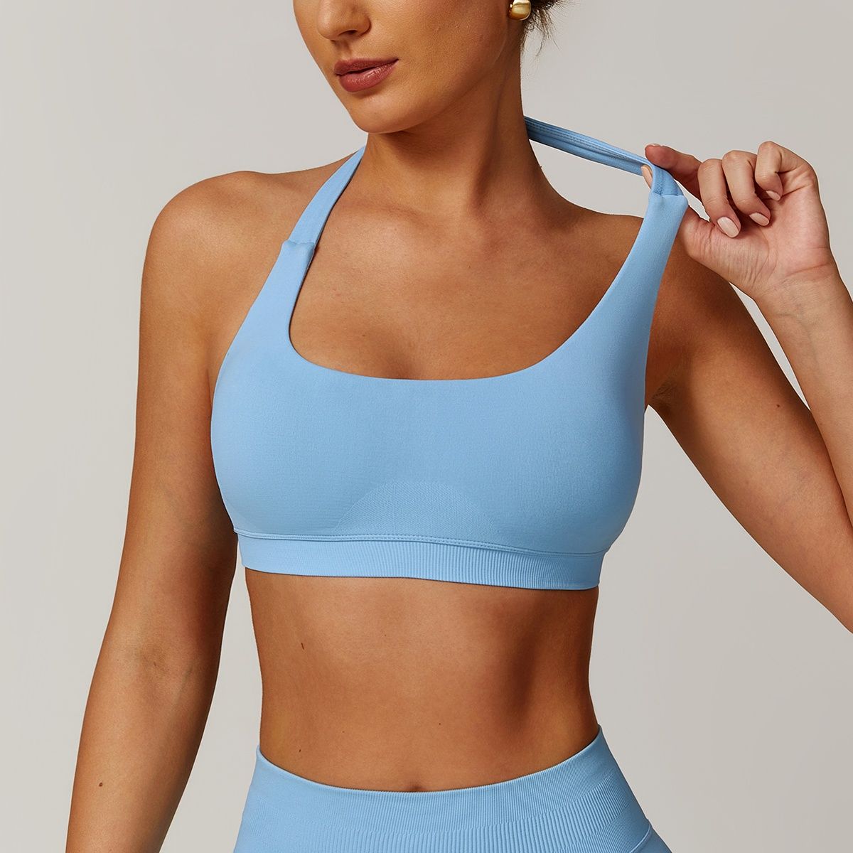 Halter Yoga Underwear Women's Hollow Sports Workout Bra