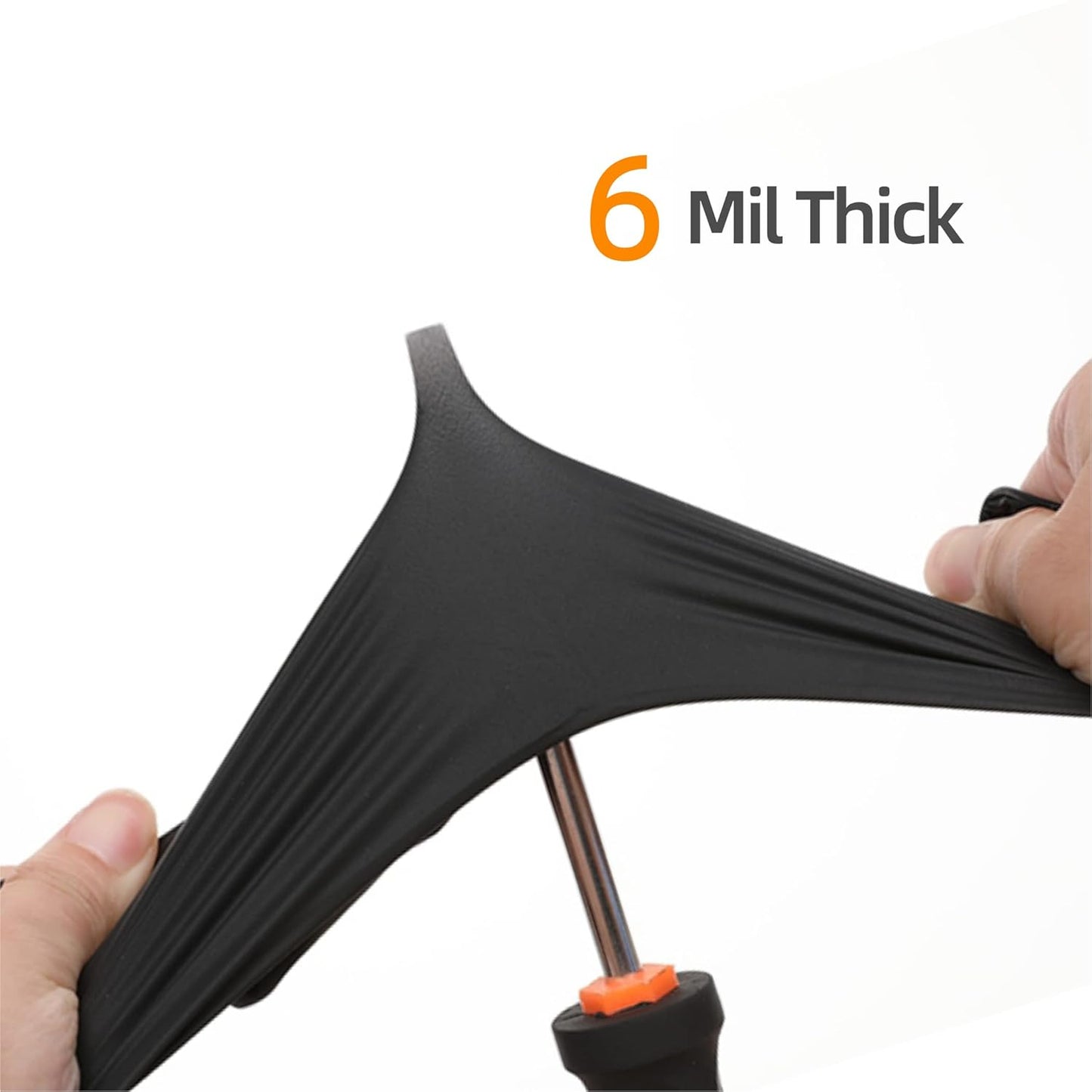 Thickened Food-grade Disposable Black PVC Waterproof Wear-resistant Household Beauty Experiment Gloves