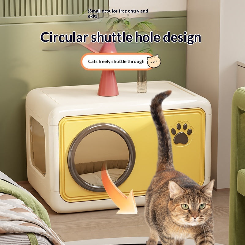 Large-capacity Cat Food Storage Container Cat Bed