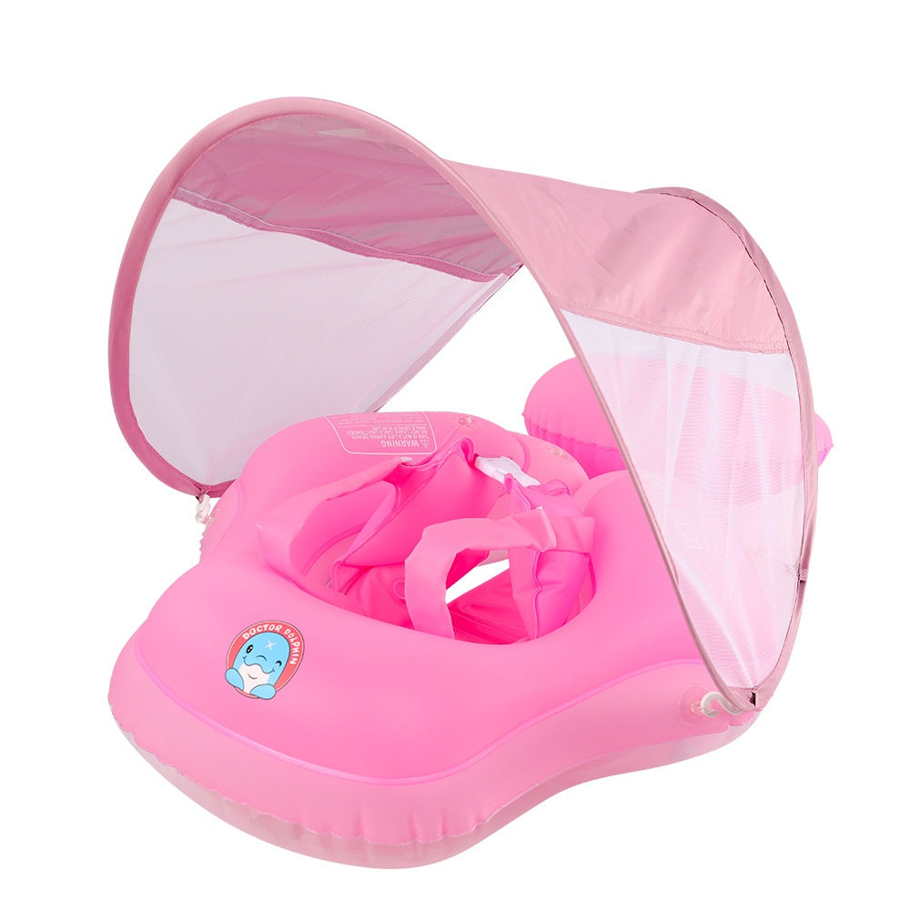 Infant Swimming Ring Tummy Float Home-use Sun Protection With A Seat Pouch To Prevent Slipping
