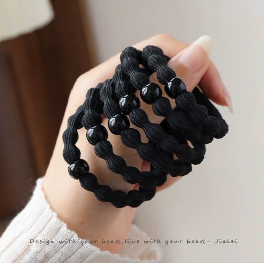 Pean-bean hair circle-black-1
