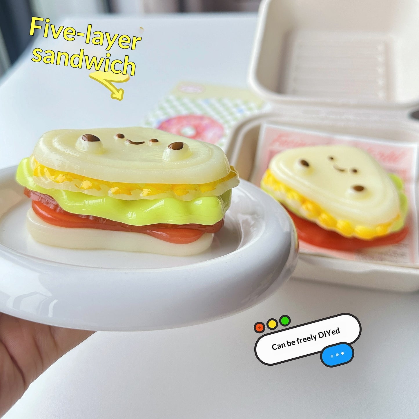 Creative Simulated Food Toy Detachable Slow-rebound DIY