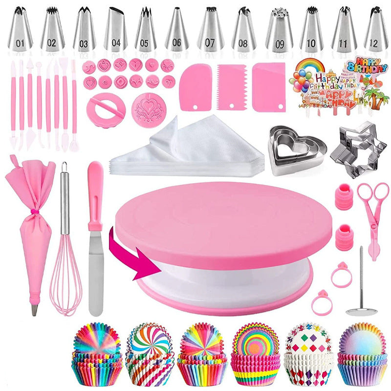 255-piece Cake Turntable Set Baking Tools