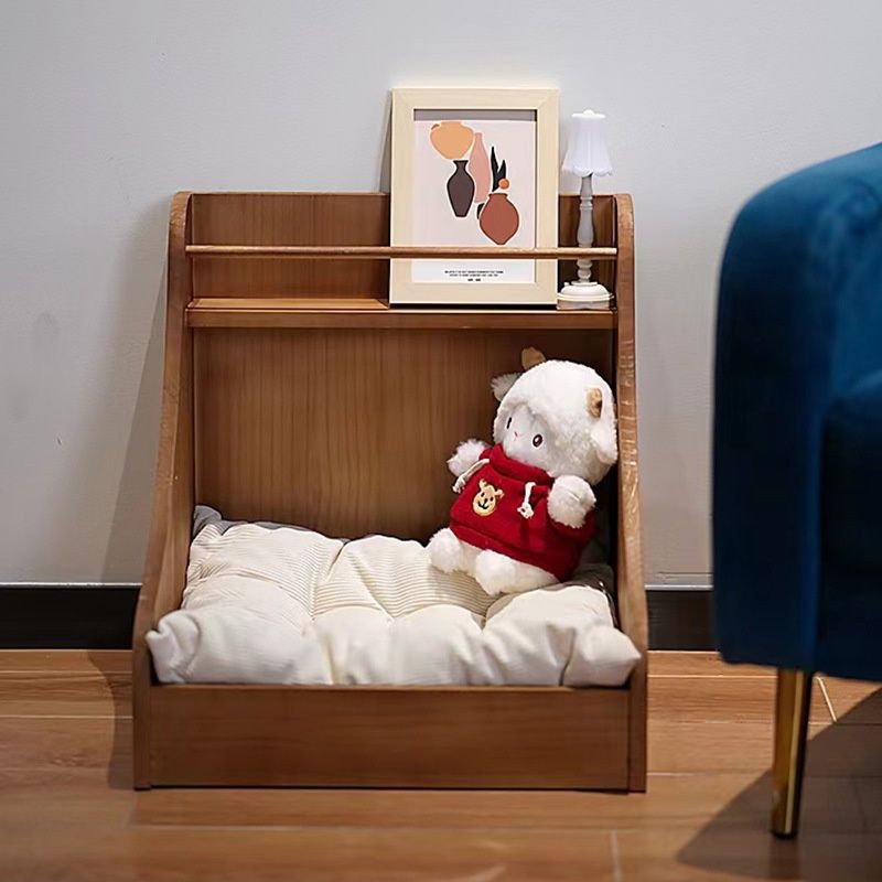 Pet Home Storage Small Solid Wood Bed For Home