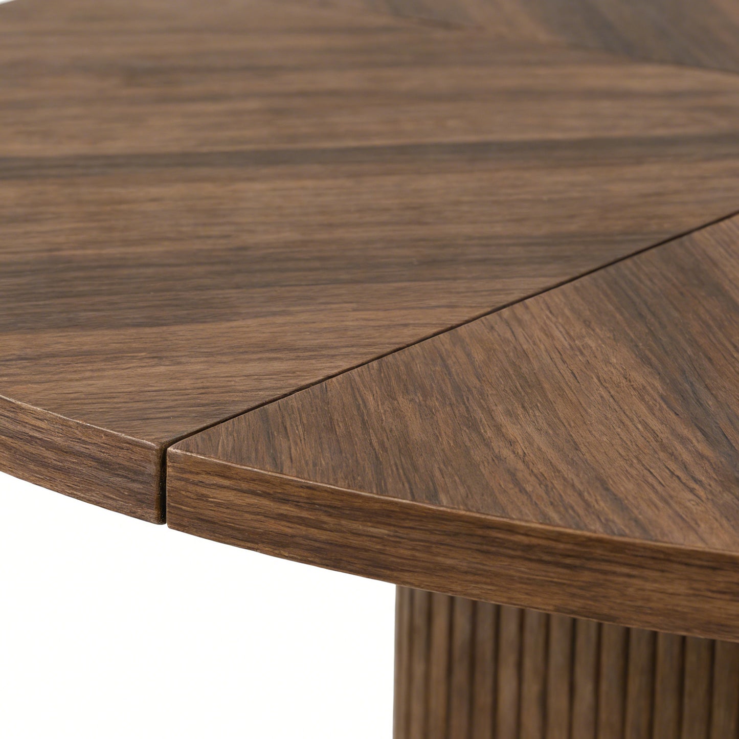 47in Dining Table Exquisite Round Table With 2 Storage Shelf Wood Slide Door And Wooden Base For Dining Room Home Kitchen Canteen