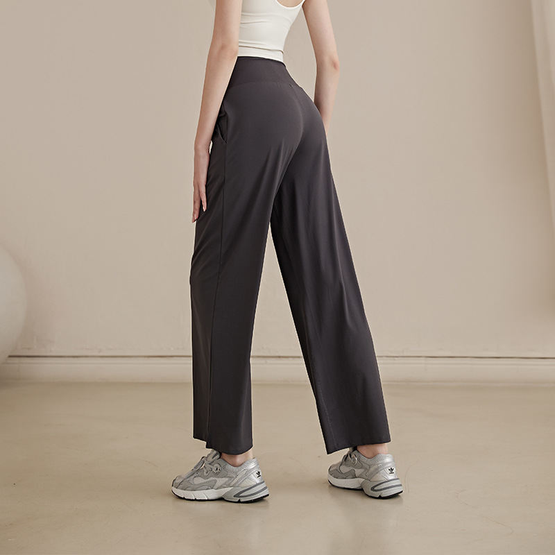 High-waisted Butt-lifting Tight-fitting Wide-leg Yoga Pants For Women
