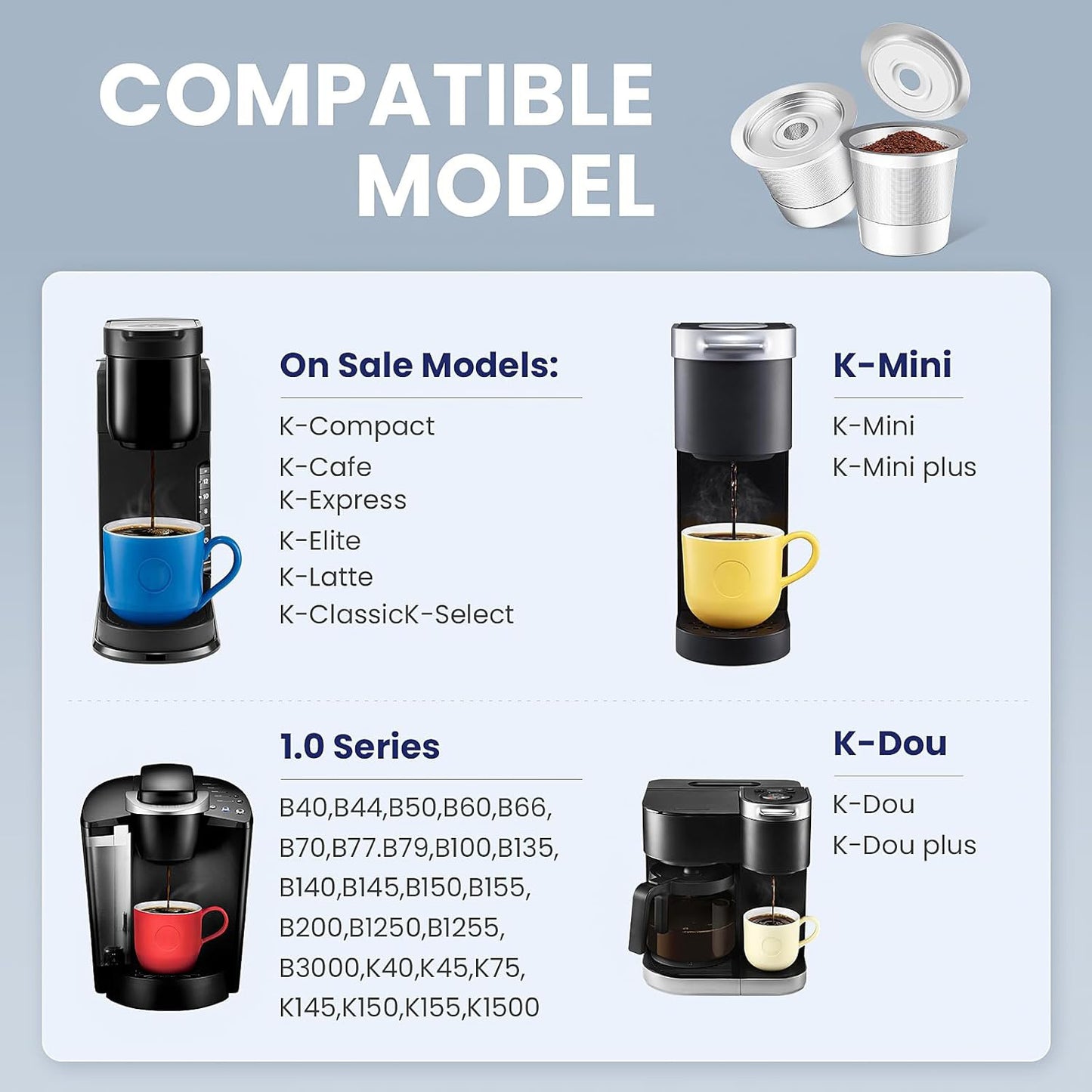 Reusable Stainless Steel K-Cup Coffee Box