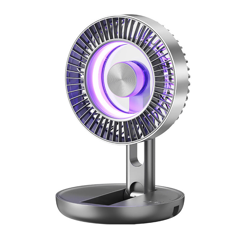 Foldable Desktop Light Fan For Outdoor And Home Use Portable