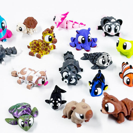 3D-printed Miniature Animal Toys And Ornaments