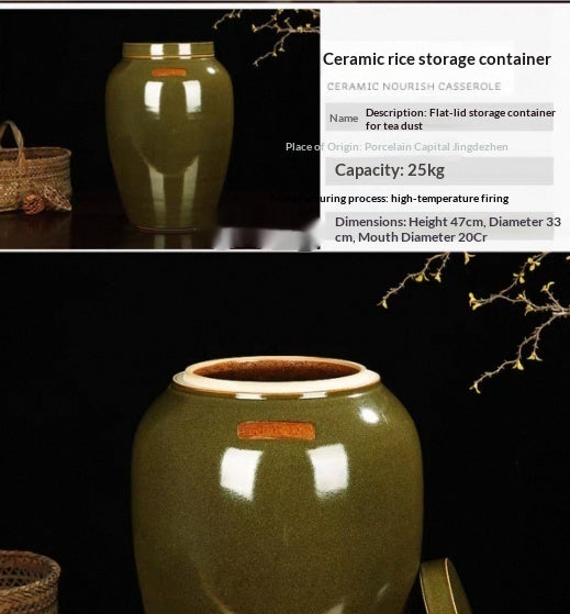 Jingdezhen Ceramic Tea Storage Jar Craft Decoration