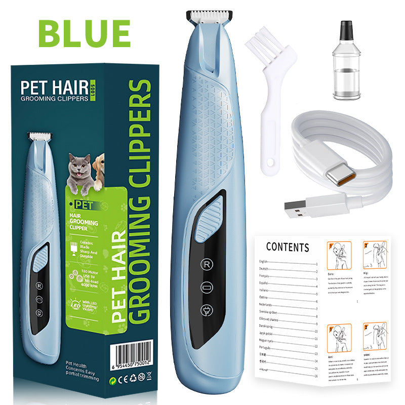 Portable Home-use Pet Clipper With Charging And Built-in Light
