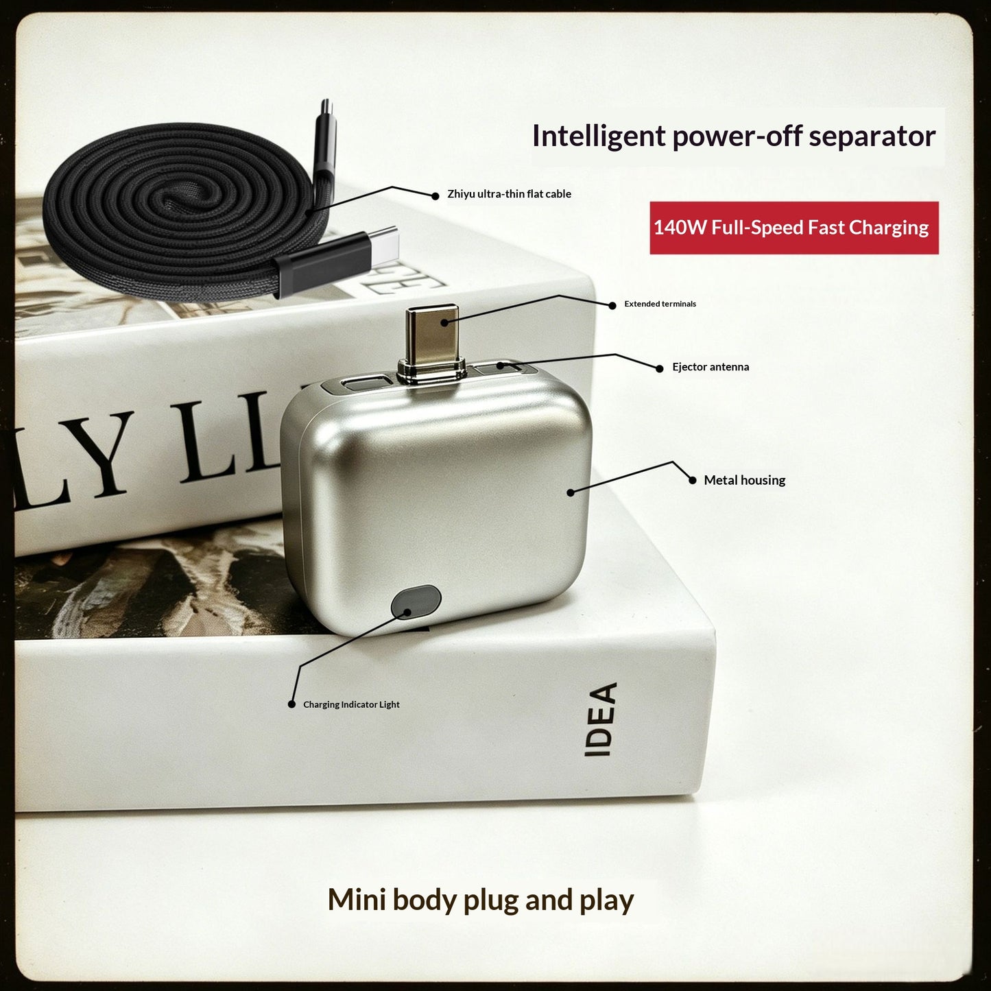 Smart Power-off Adapter Phone Splitter