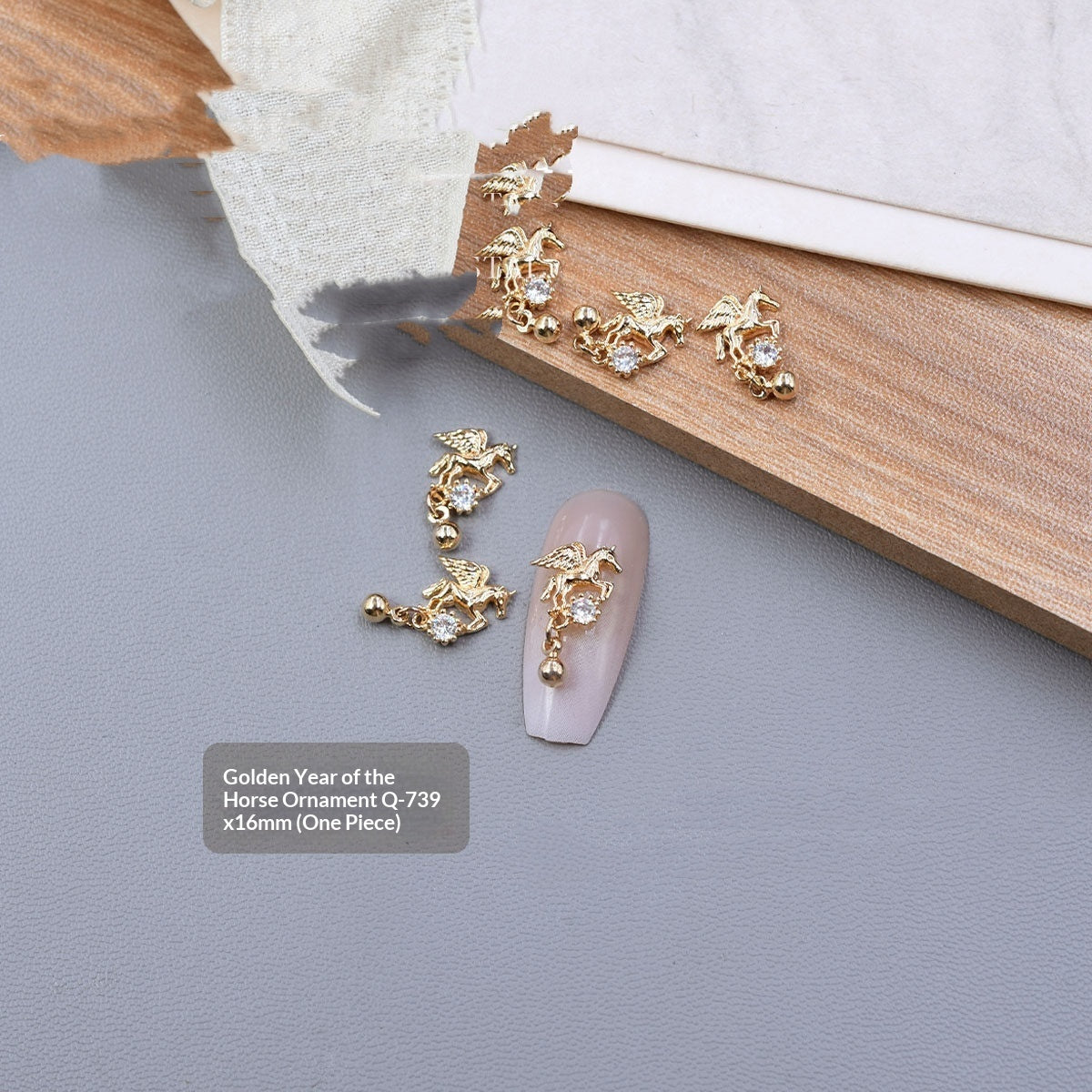 Copper-inlaid Zircon Metal Nail Art Rhinestone Accessories