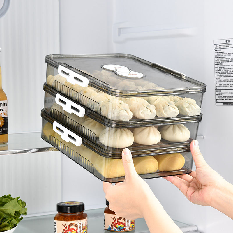 Dumpling Box Food Grade Freezer Safe Airtight Storage Container For Home Use
