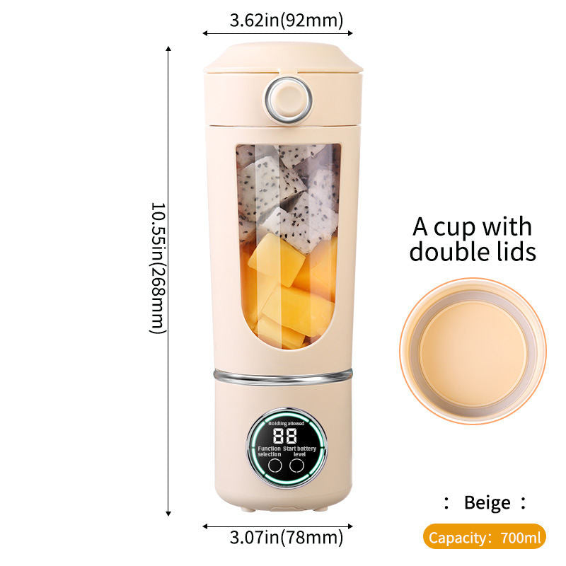 New Cross-border 12-knife Portable Juicer And Ice Crusher For Home Use, Large-capacity Self-cleaning Fitness Direct Drinking Juicer