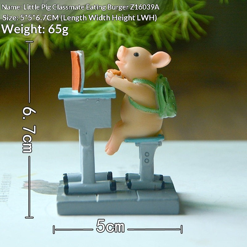 Creative Classroom Room Desk Decoration Cute Animal Figurines